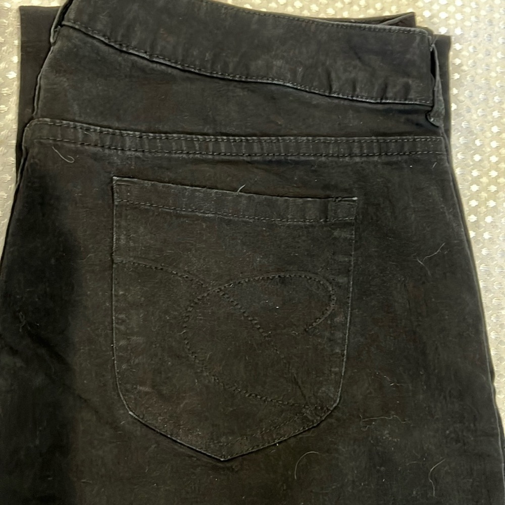 CHICOS PLATINUM BLACK STRETCH CHICO SIZE 3